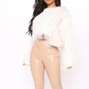 Altar'd State Cream Textured Sweater